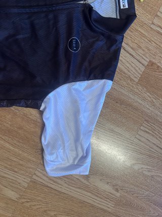 Maillot Ciclismo Corto Negro y Blanco