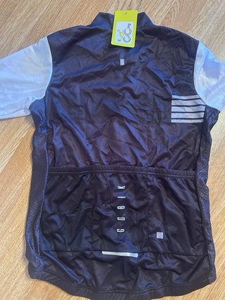 Maillot Ciclismo Corto Negro y Blanco