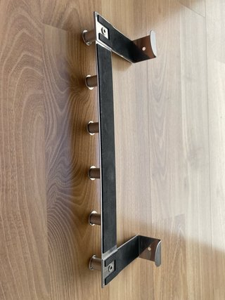 Perchero de puerta metálico 6 ganchos