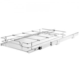 Organizador de Gabinete Extraíble de 11"Wx21"Dx2.5"H, Estantes de Despensa Deslizables de Alta Resistencia, Cajones de Acero Deslizantes, Almacenamiento de Cajones Deslizantes para el Hogar Bajo e...