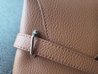 Bolso de mano marrón Camel