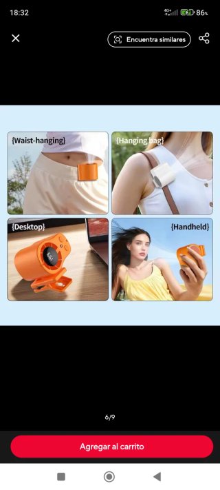 Ventilador Coche Clip
