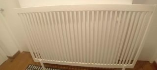 Cabecero Bardu Ikea madera blanca