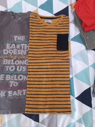 Lote 4 Camisetas Niño Talla 10