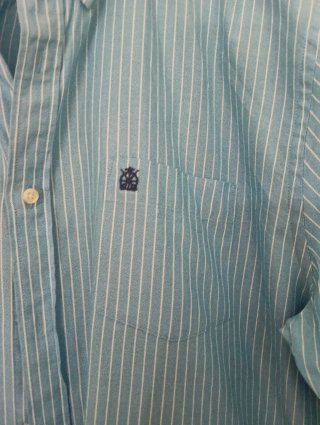 Camisa Cortefiel Rayas Azul Talla L