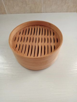 Cesta bambú al vapor