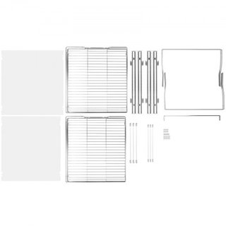 Organizador de Gabinete Extraíble de 2 Niveles 20"Wx21"Dx15"H, Estantes de Despensa Deslizables de Alta Resistencia, Cajones de Acero Extraíbles, Almacenamiento de Cajones Deslizantes para el Hoga...