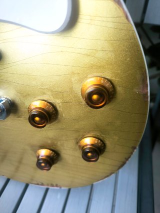 CAMBIO Les Paul Gold Top Relic + EXTRAS