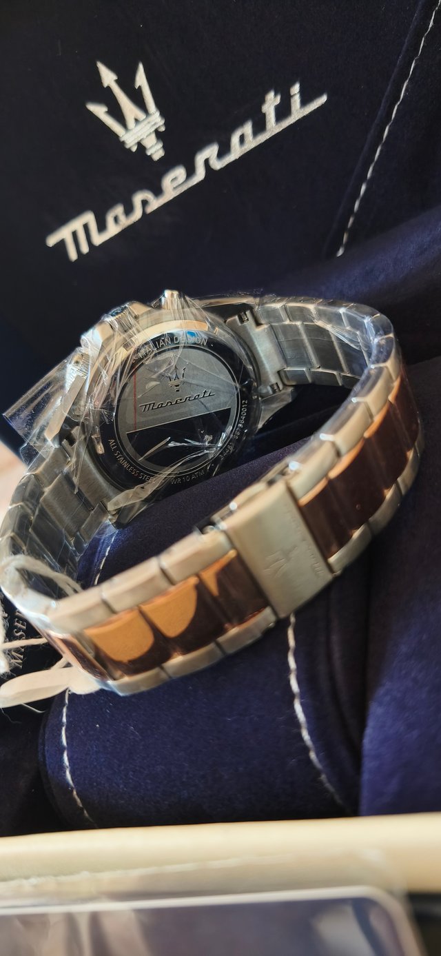 Reloj Maserati Cronógrafo Azul y Dorado