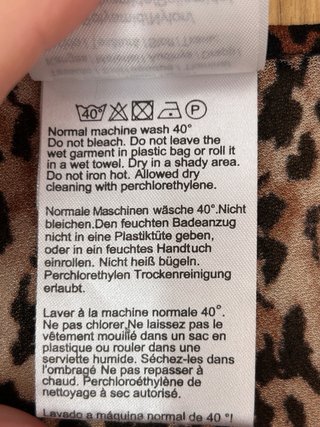 Pareo estampado leopardo talla L