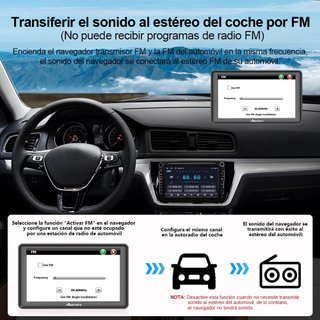Navegador GPS AWESAFE Bluetooth Mapas Europa