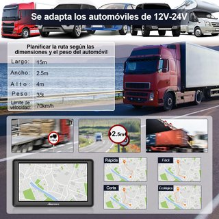 Navegador GPS AWESAFE Bluetooth Mapas Europa