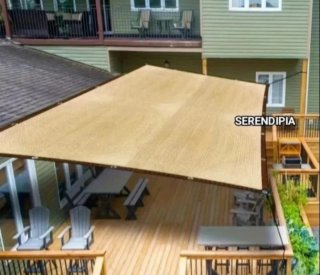 TOLDO VELA DE SOMBREO RECTANGULAR 3X4 BEIGE.