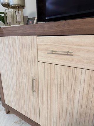 Aparador de salón madera y metal