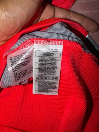 Jersey Adidas Original Rojo y Gris
