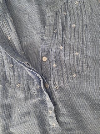 Camisa Sfera Azul y Blanca Talla S