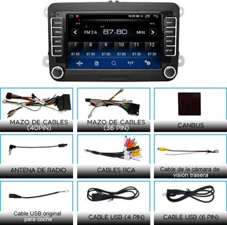 Radio Coche 2DIN Android 10.0 2GB+32GB