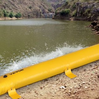 Barrera de Inundación, 3.66 m de Largo x 51 cm de Alto Alternativa a Sacos de Arena, Barrera de Agua para Inundaciones con Gran Efecto Impermeable, Tubos de Desviación de Agua de PVC Reutilizables...