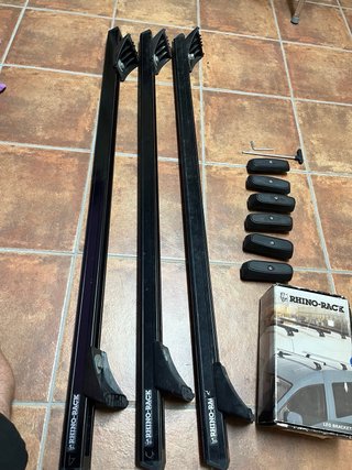 3 Barras Techo Rhino Rack Heavy Duty Toyota