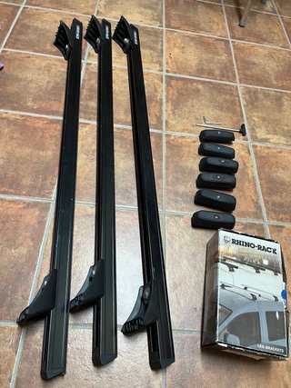 3 Barras Techo Rhino Rack Heavy Duty Toyota