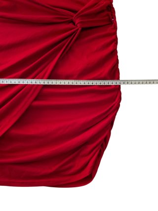 Vestido Rojo Shein Talla XL Drapeado