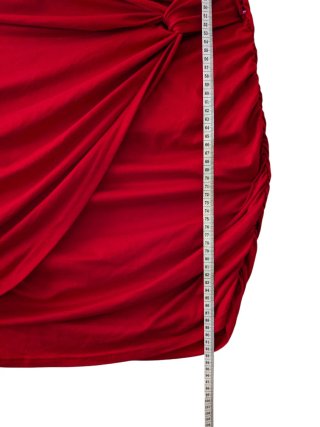 Vestido Rojo Shein Talla XL Drapeado