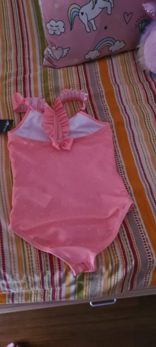 Bañador niña unicornios rosa