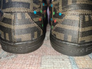 Sneakers Fendi donna marrone multicolor