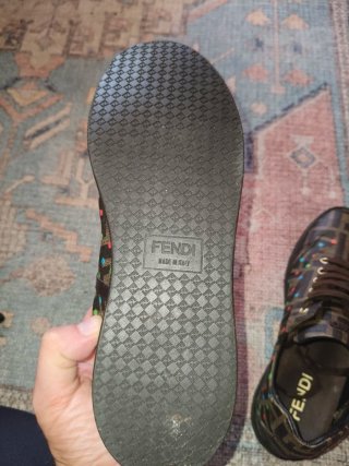 Sneakers Fendi donna marrone multicolor