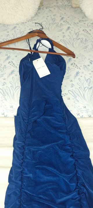 Vestido Glow Rias Azul Noche es talla S