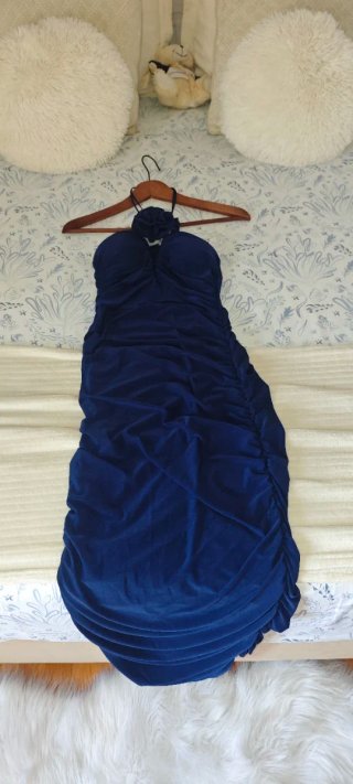 Vestido Glow Rias Azul Noche es talla S