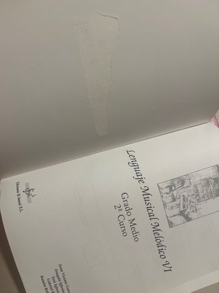 Libro Lenguaje Musical Melódico VI Grado Medio