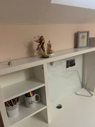 Escritorio Ikea Micke Blanco con Estantería