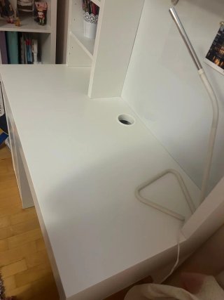 Escritorio Ikea Micke Blanco con Estantería