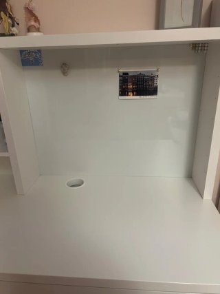 Escritorio Ikea Micke Blanco con Estantería