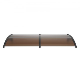 Toldo para Ventana y Puerta 80" x 40", Toldo de Entrada Exterior de Policarbonato UPF 50+ para Ventana, Toldo de Salida Frontal para Protección Solar, UV, Lluvia, Nieve, Hoja Hueca