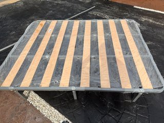 Base canapé cama madera y metal