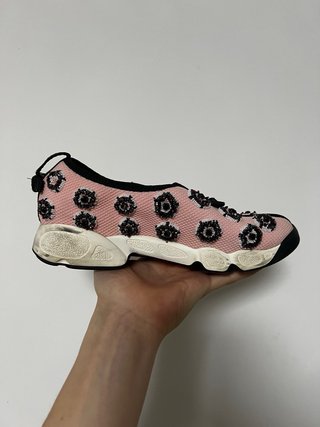 Dior Fusion Sneakers Rosa Bianco Tg 35/36