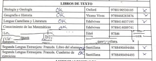 Libros 1ESO Diocesano Avila