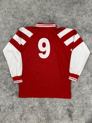 Camiseta fútbol Legea vintage Prenatal roja talla