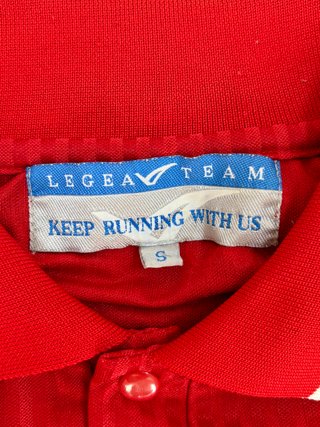 Camiseta fútbol Legea vintage Prenatal roja talla