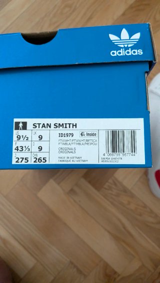 Zapatillas Adidas Stan Smith Blancas y Rojas Talla