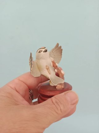 Figura Pajarito Porcelana