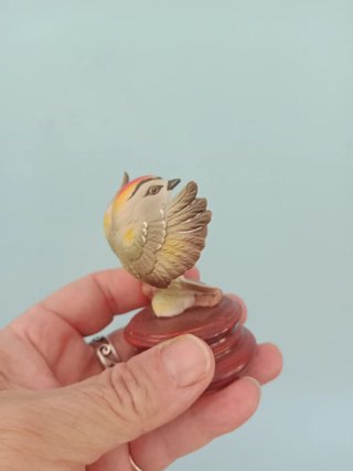 Figura Pajarito Porcelana
