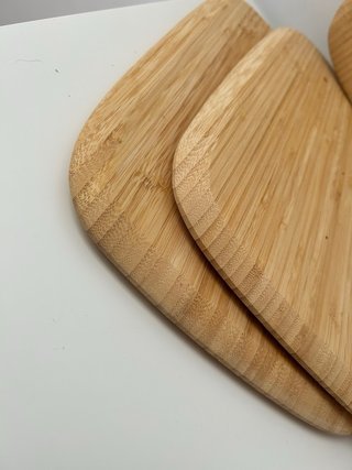 Set 5 Tablas Cortar Bambú Cocina Eventos