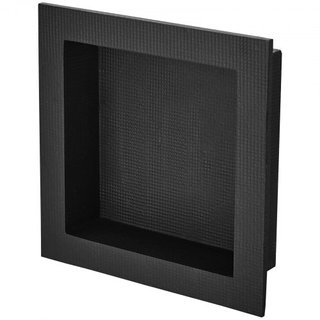 Nicho de Ducha Listo para Azulejos 40.64 x 40.64 cm, Organizador de Estante Único, Nicho Recesado de Esquinas Cuadradas Insertado en la Pared, Protección Sellada Nicho Moderno para Almacenamiento ...