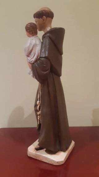 Figura San Antonio de Padua con Niño Jesús