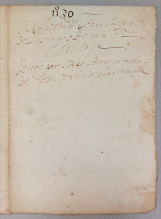 Manuscrito León 1630 Compañía Ánimas
