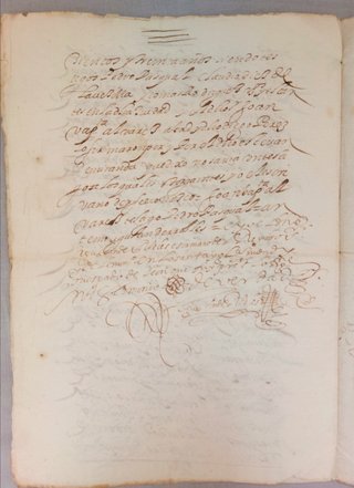 Manuscrito León 1630 Compañía Ánimas