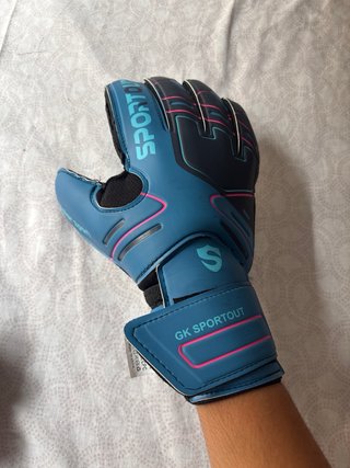 Guantes Fútbol Talla 8 Sport Out Azules
